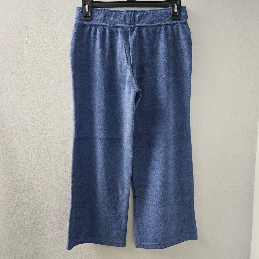 Womens Y2K Capri Pants Wide Leg Drawstring XS Sport Lounge Athleisure - Picture 2 of 6